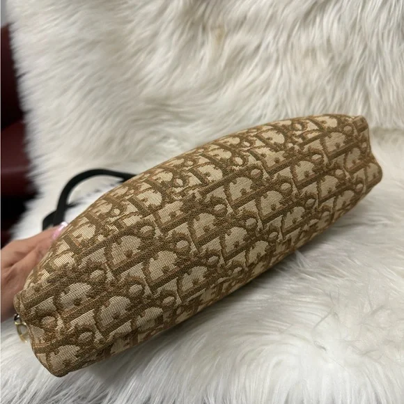 Authentic Dior Tan and Brown Monogram Shoulder Bag - Picture 7 of 16